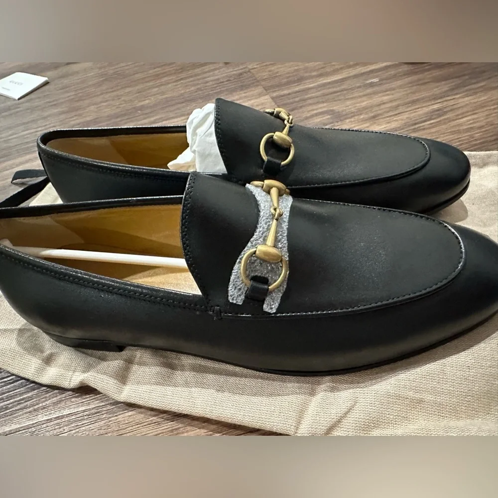 New in box Gucci Women's Moccasins Jordaan Loafers size 8.5 - Picture 2 of 9